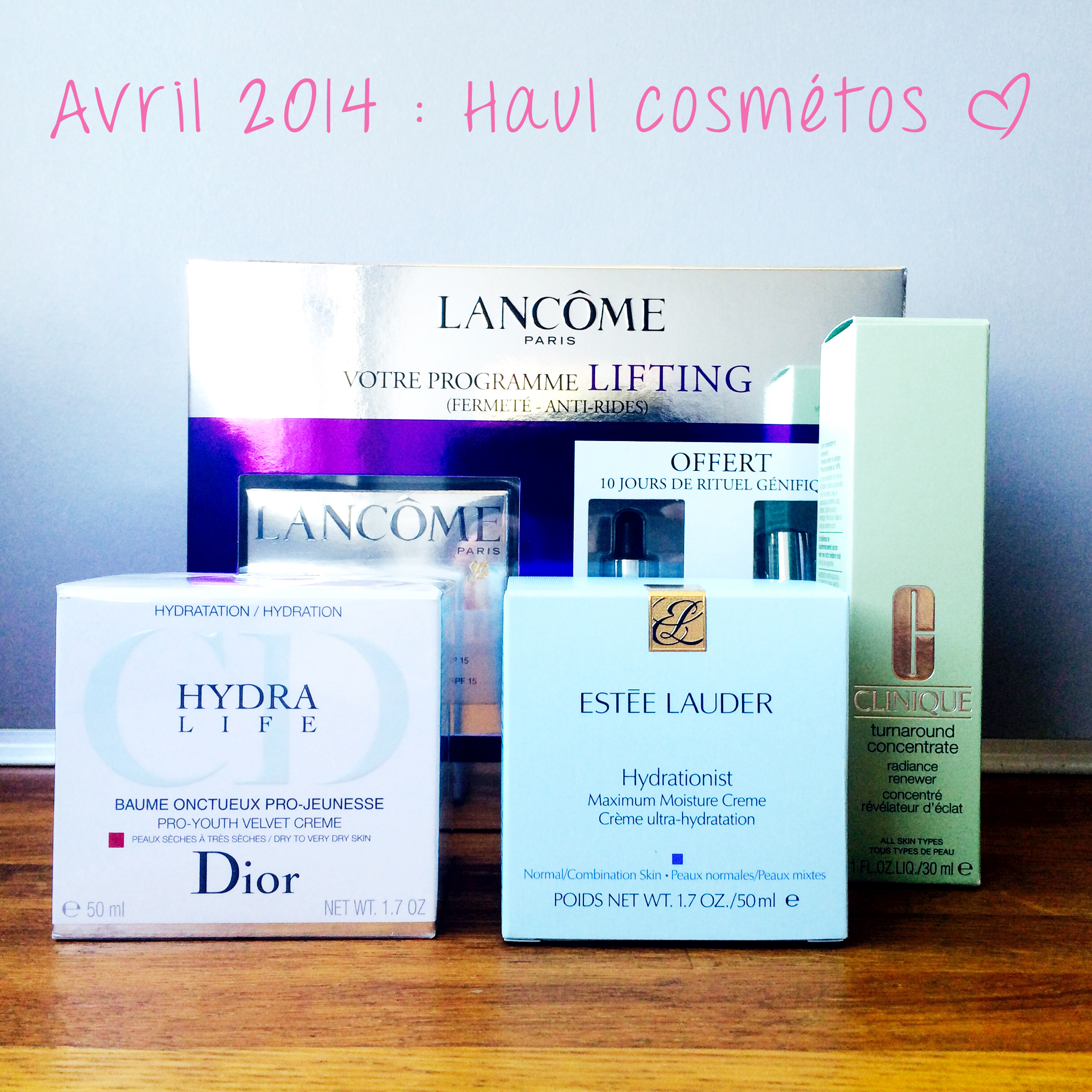 Haul cosmétiques - avril 2014 - needs and moods