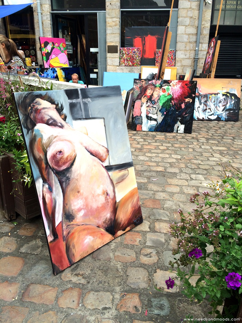 braderie de Lille 2014 tableau art rue des vieux murs