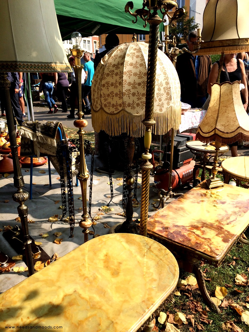braderie de Lille 2014 lampadaires vintages