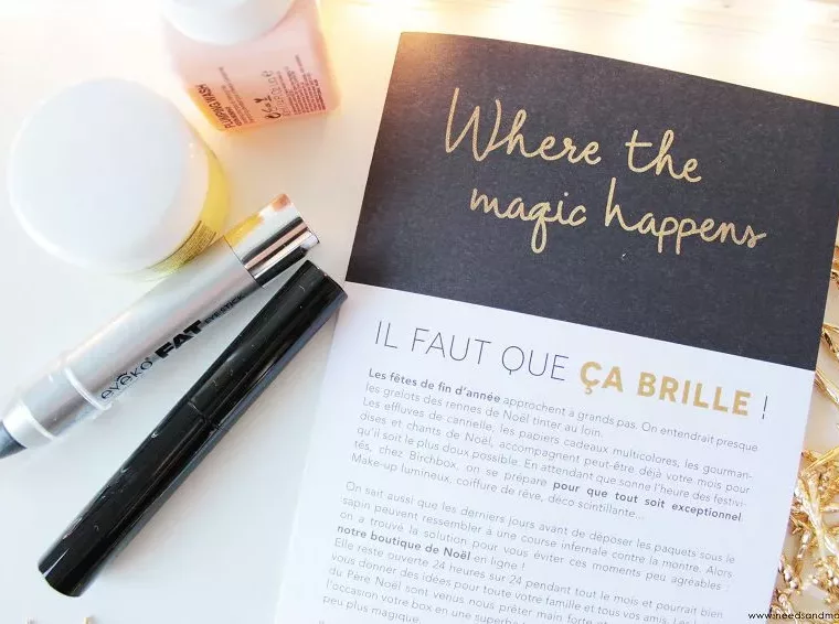 contenu Birchbox décembre 2014