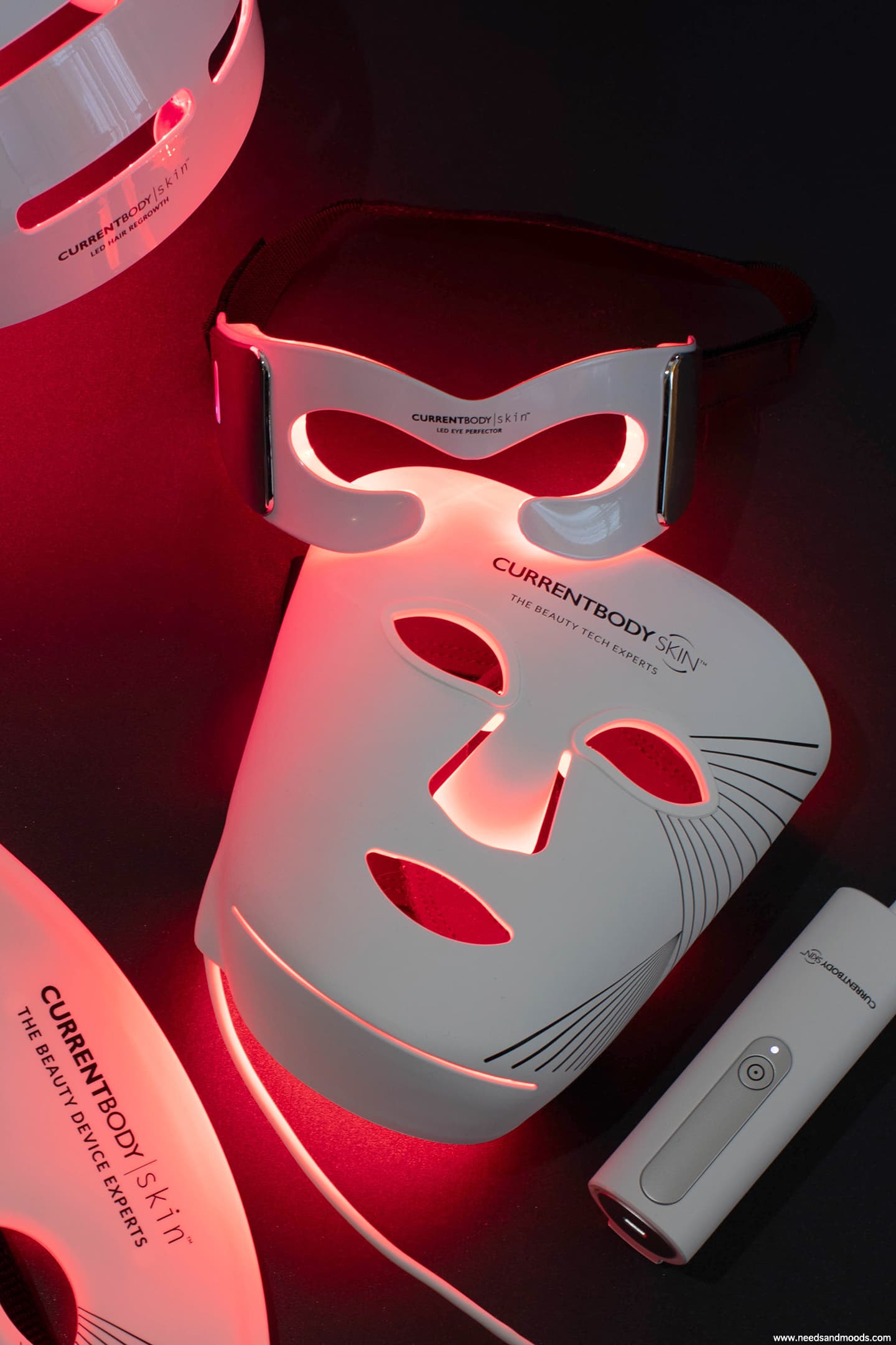 masque led couleur rouge